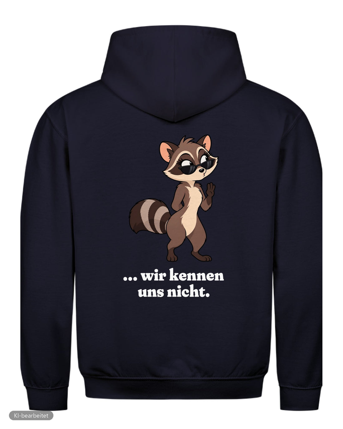 Wir kennen uns nicht Partnerlook Hoodies: Rückendruck, Hoodie für ihn in Navy
