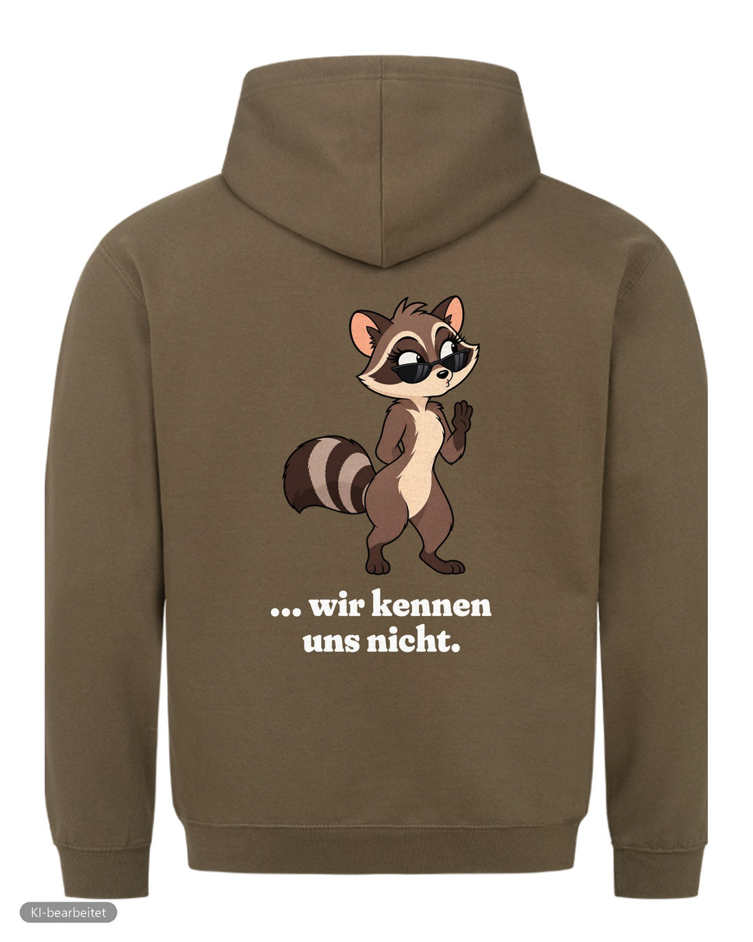 Wir kennen uns nicht Partnerlook Hoodies: Rückendruck, Hoodie für ihn in Oliv