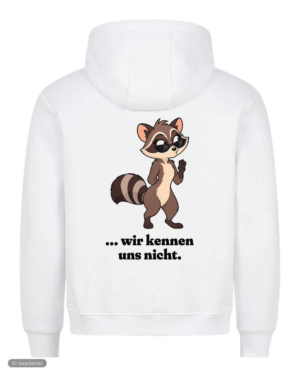 Wir kennen uns nicht Partnerlook Hoodies: Rückendruck, Hoodie für ihn in Weiß