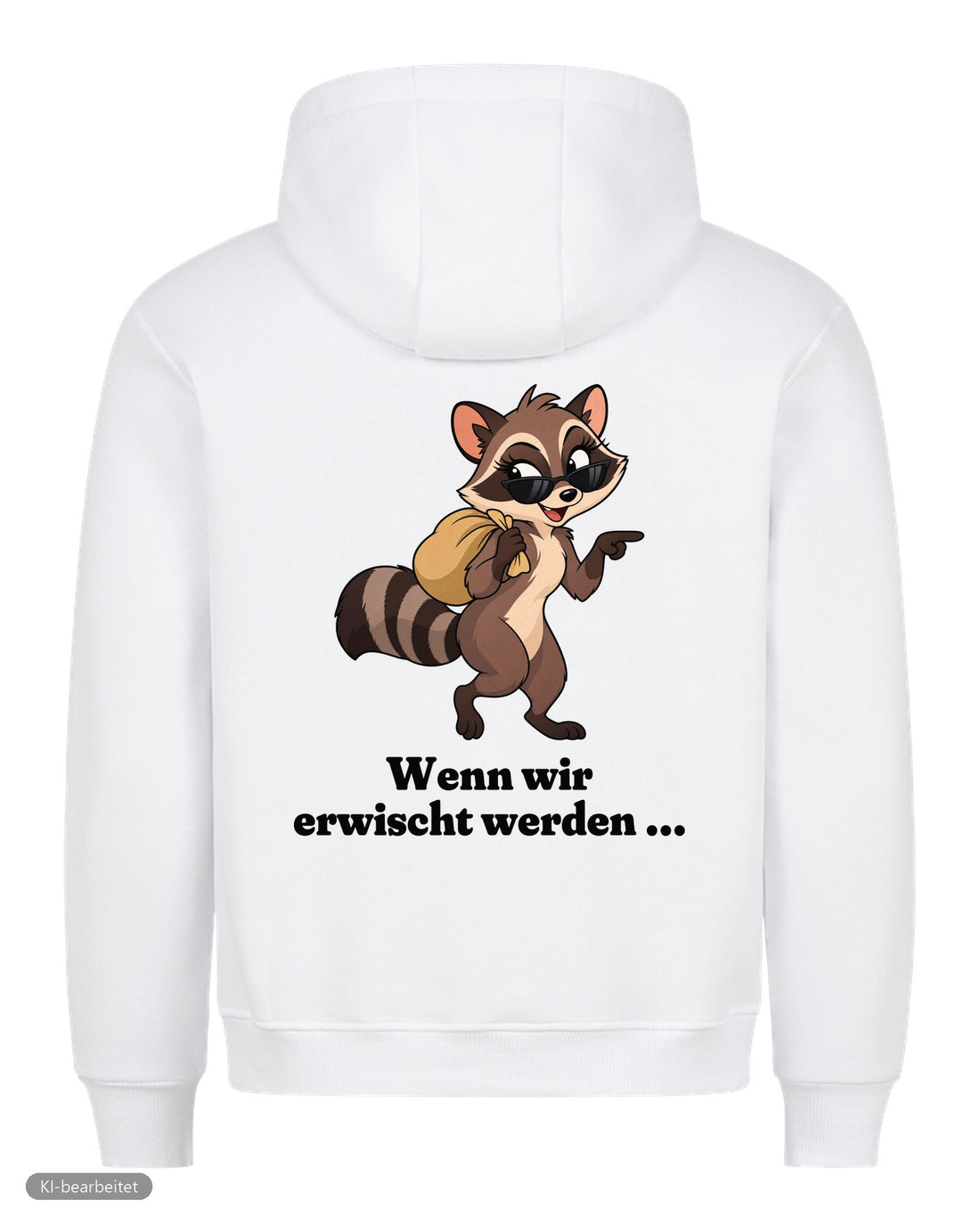 Wir kennen uns nicht Partnerlook Hoodies: Rückendruck, Hoodie für sie in Weiß