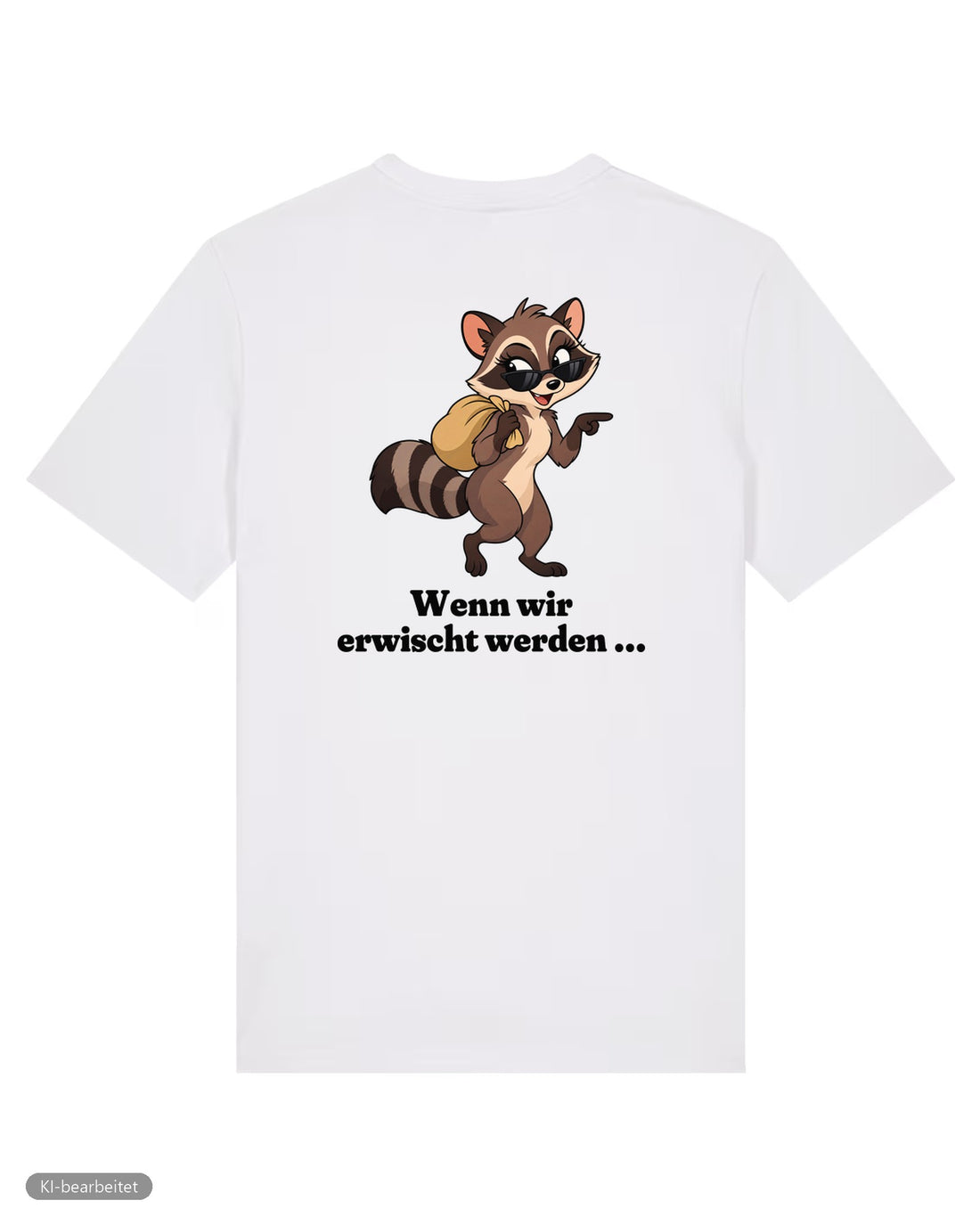 Wir kennen uns nicht Partnerlook T-Shirts: Rückendruck, Shirt für sie in Weiß