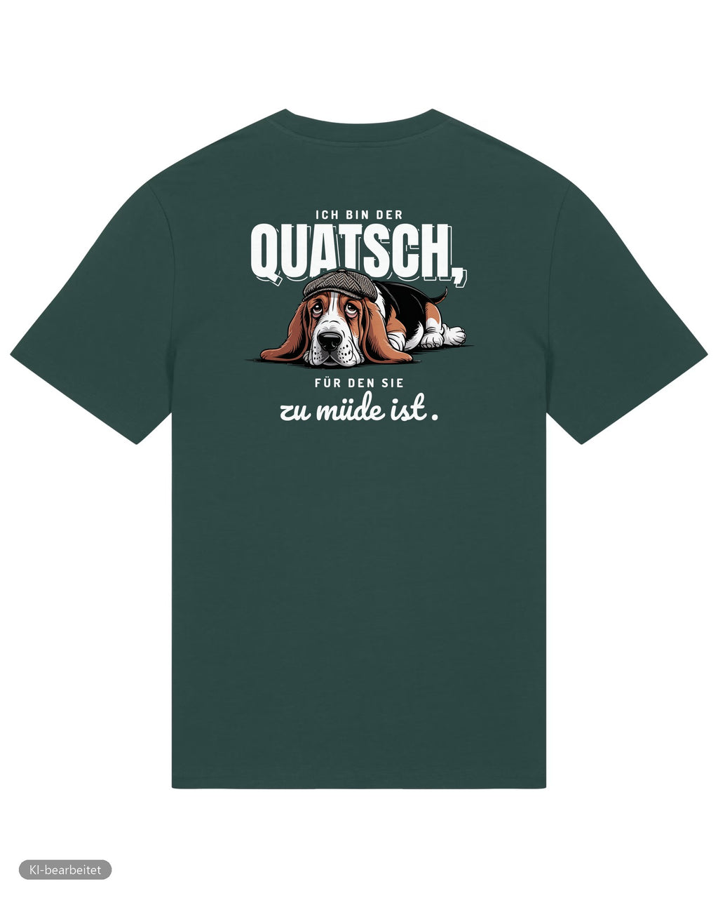 Zu müde für den Quatsch Partnerlook T-Shirts: Rückendruck, Shirt für ihn in Grün