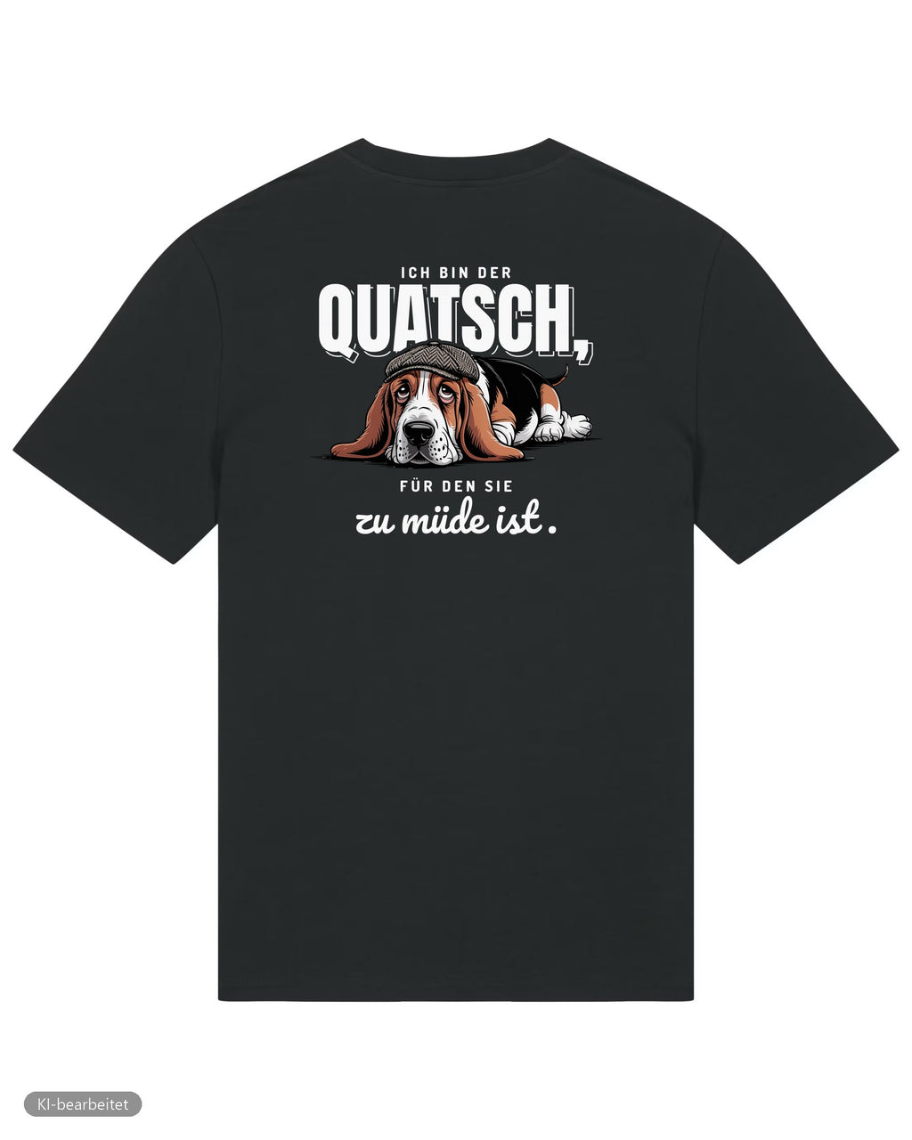 Zu müde für den Quatsch Partnerlook T-Shirts: Rückendruck, Shirt für ihn in Schwarz