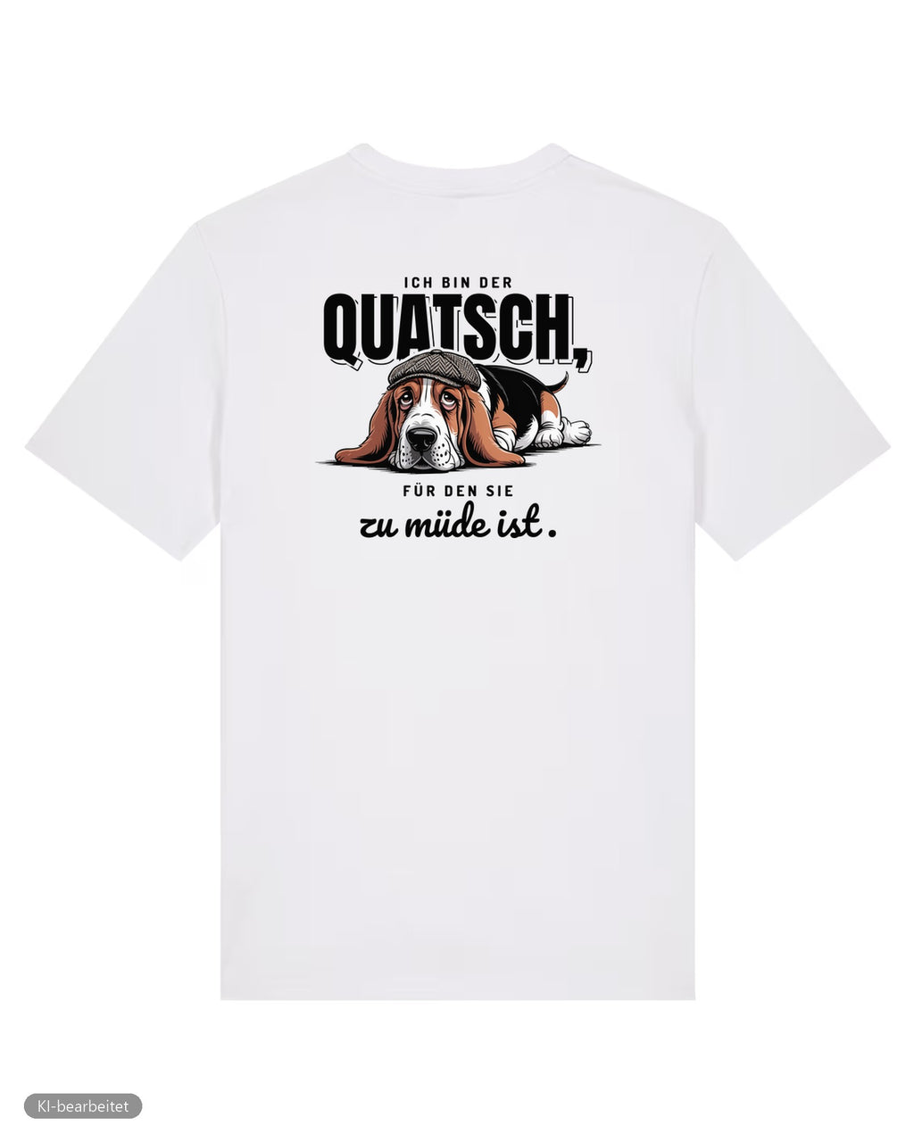 Zu müde für den Quatsch Partnerlook T-Shirts: Rückendruck, Shirt für ihn in Weiß