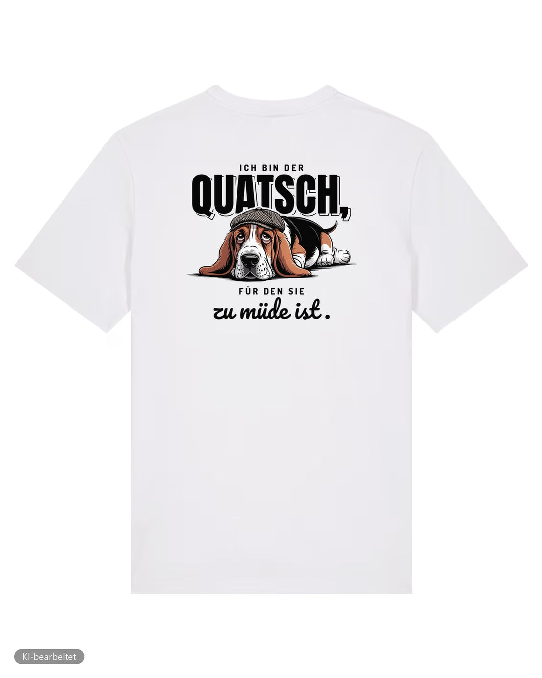 Zu müde für den Quatsch Partnerlook T-Shirts: Rückendruck, Shirt für ihn in Weiß